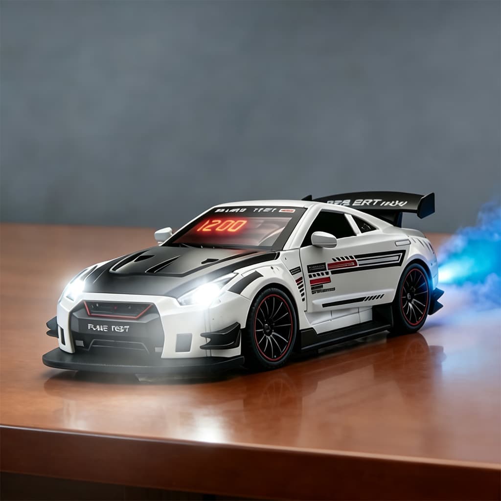 Sports Car Alarm Clock Hyper Car Alarm Clock Cross-border Spray Supercar Engine Sound Wave Light Effect Alarm Clock 1:2