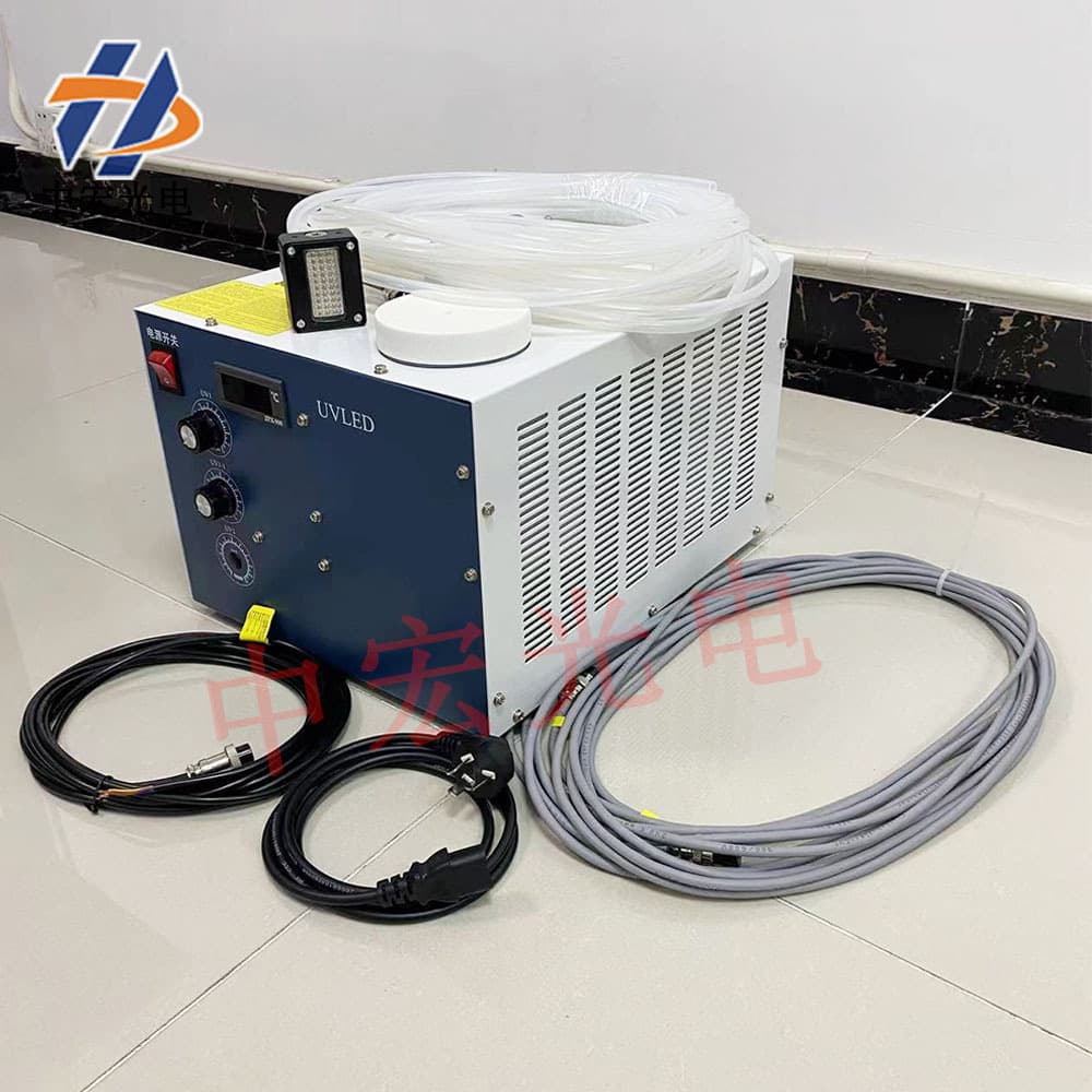 40×20mm UV LED flatbed printer varnish curing lamp for Epson/Ricoh printheads, compatible with Maicheng and Wanlida.