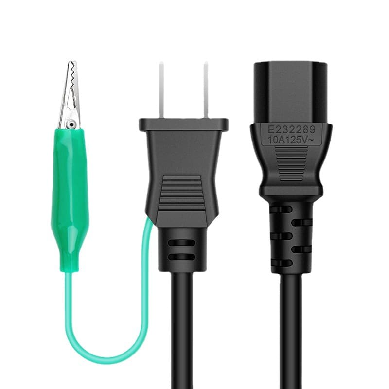 Japan Two-Pin Alligator Clip, U-Type/O-Type Pin Tail, Japanese Standard PSE Certified, Eco-Friendly Flame-Retardant Plug Cord