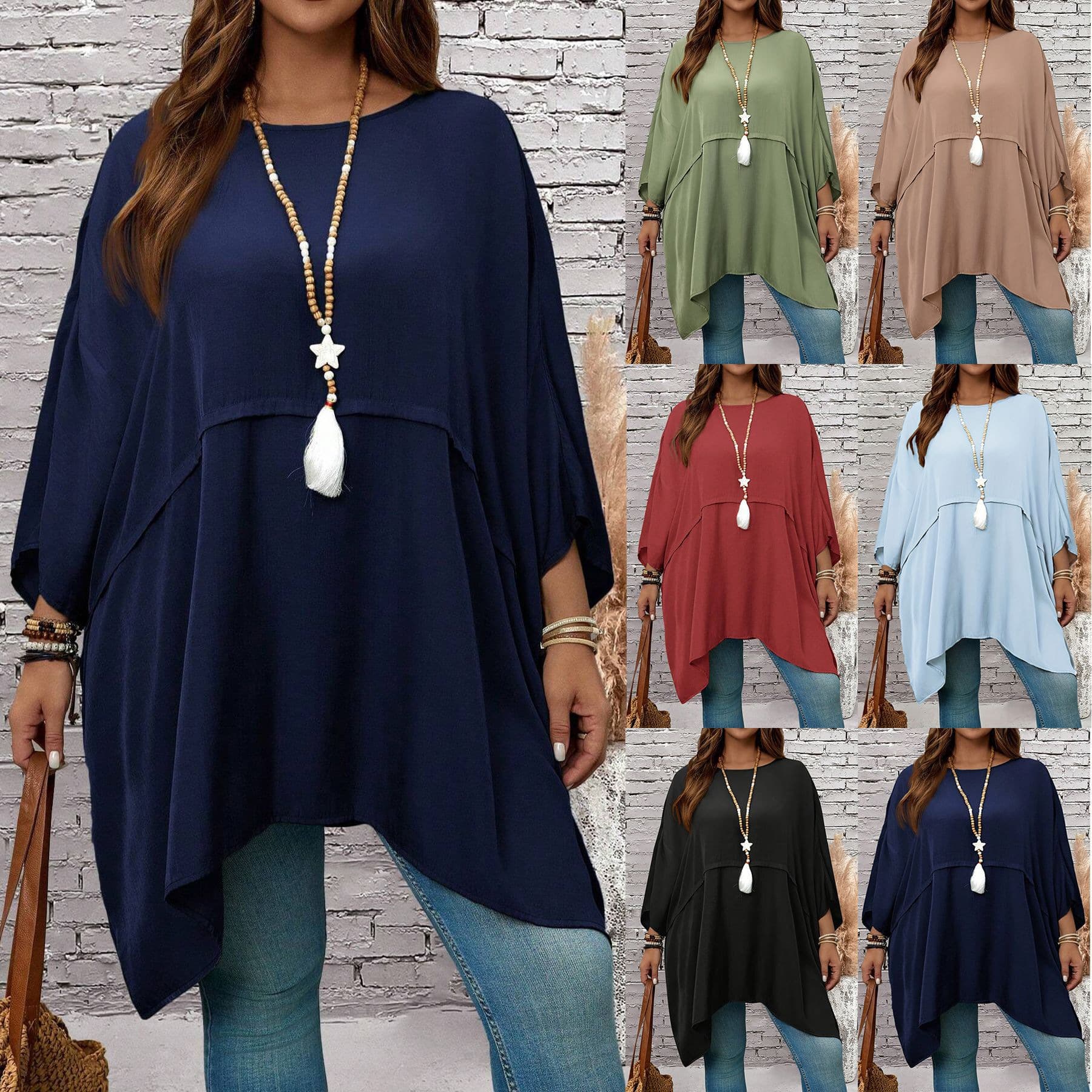 Amazon US/EU Cross-Border 2025 Spring/Summer Hot Selling Women's Plus Size Loose Round Neck Batman T-Shirt Top