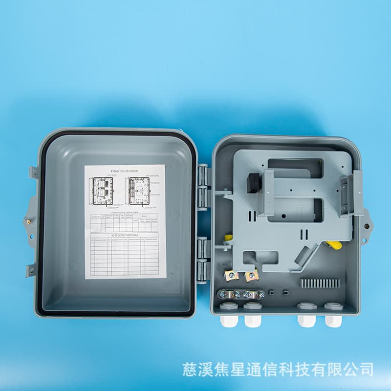 16-Core Fiber Optic Splice Closure Indoor Outdoor 24-Core Cable Distribution Box FTTH Corridor Pole Wall-Mounted Dual-Use