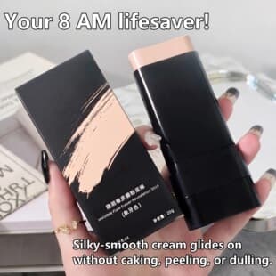 Cross-Border Exclusive Water-Glow Eraser Dual-Ended Foundation Stick, Brightening, Long-Lasting, Non-Fading, Non-Darkening, Lazy-Friendly with Brush, Wholesale