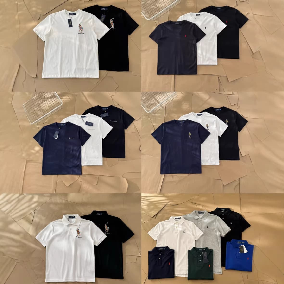 Men's and Women's Short-Sleeve Polo Shirt with Embroidered T-Shirt