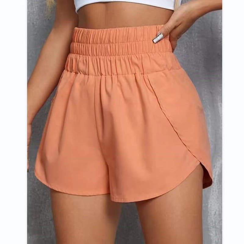 2022 European and American Cross-Border Amazon Spring and Summer High-Waisted Women's Shorts Casual Elastic Loose Summer Sports Shorts