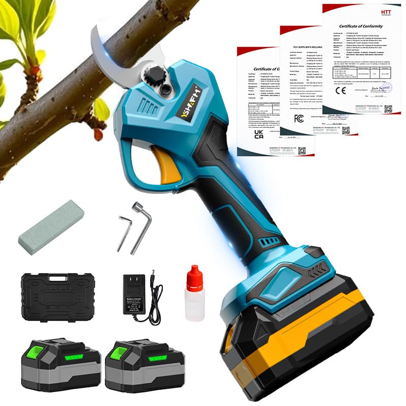Cross-border 32 garden tools electric pruning shears portable garden gardening lithium battery fruit tree shears rechargeable garden electric shears