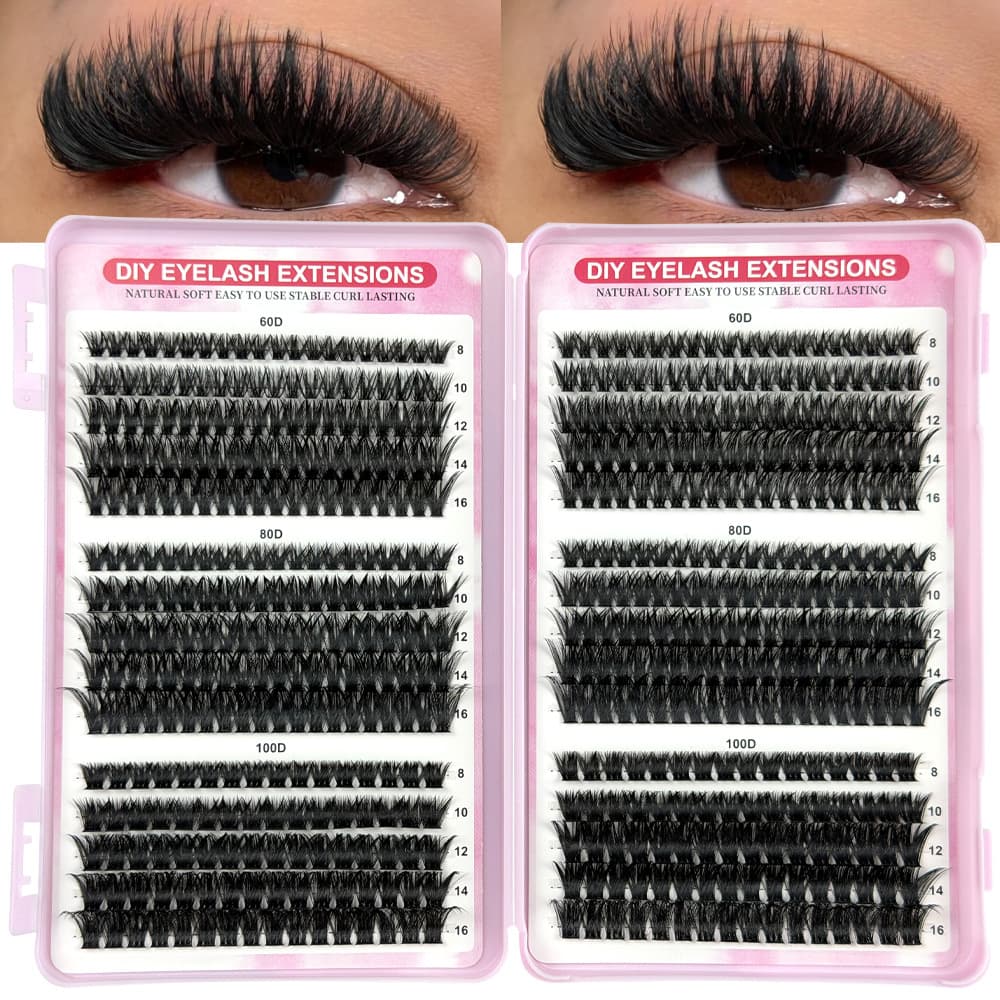 60D 80D 100D Clusters DIY Eyelashes Extensions False Lashes