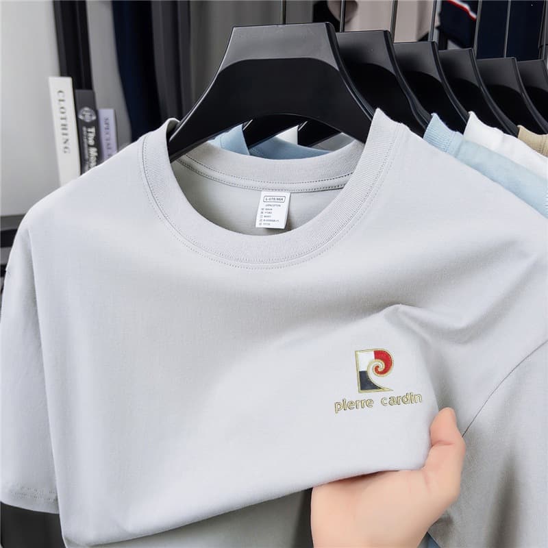 Factory Brand Direct Sales, Light Luxury Fashion T-Shirt for Men, Summer Loose Round Neck Casual T-Shirt for Men