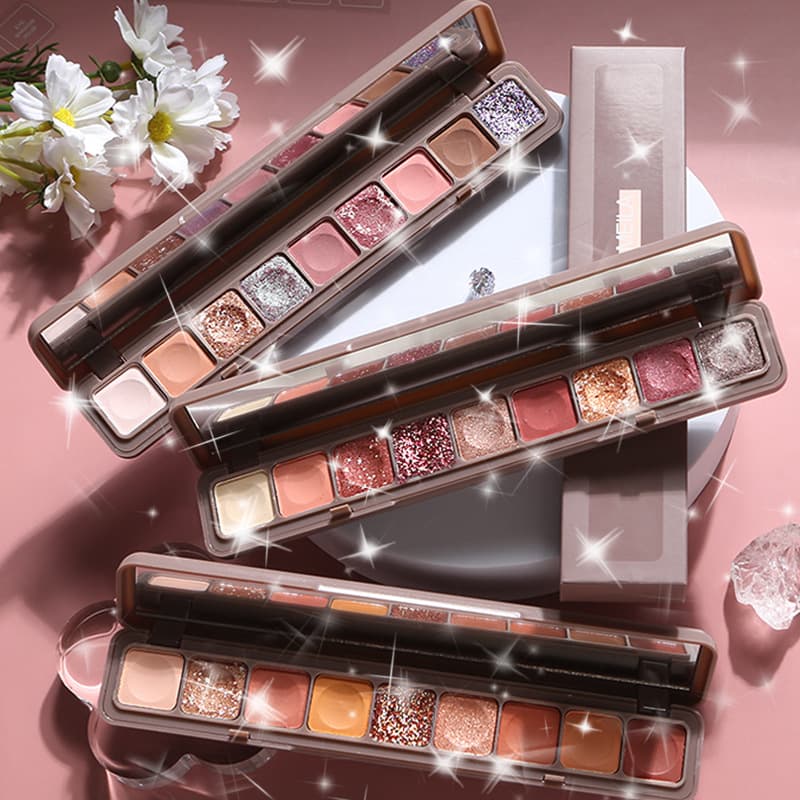 Lameila Lameila Fingertip Keyboard Eyeshadow Pearlescent Matte Waterproof Eyeshadow Palette Does Not Smudge Makeup Beginners
