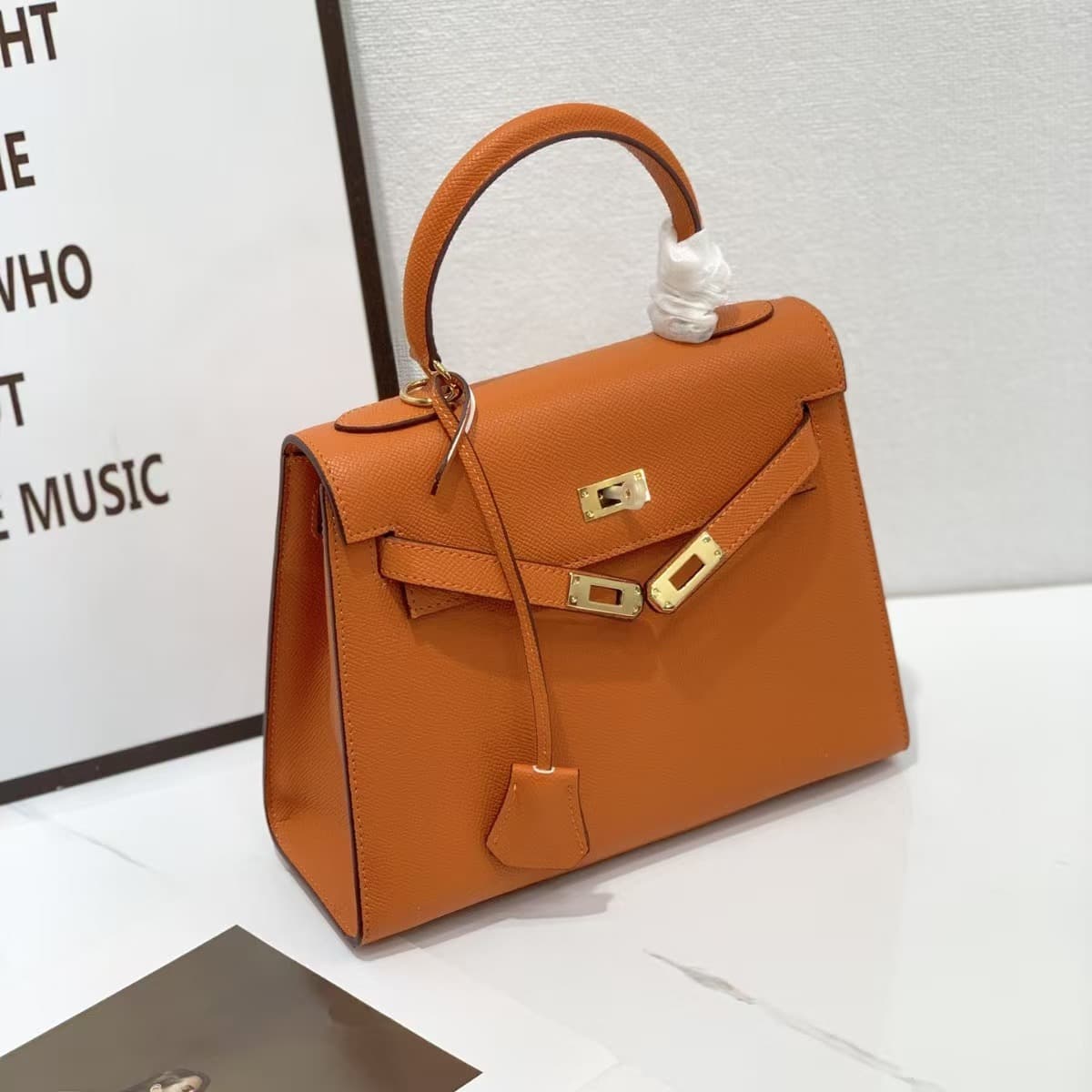 Genuine Leather 2nd Gen Mini Kelly Bag for Women 2026 New High-End Light Luxury Women's Bag Versatile Shoulder Crossbody Small Bag