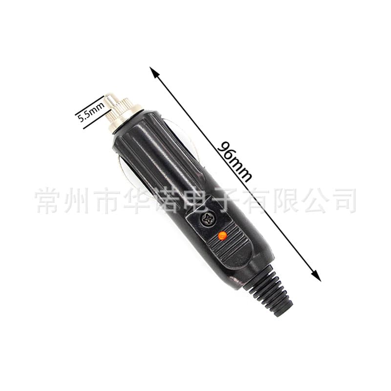 High-power cigarette lighter plug, American-style bakelite with light, 12V/24V universal car cigarette lighter plug