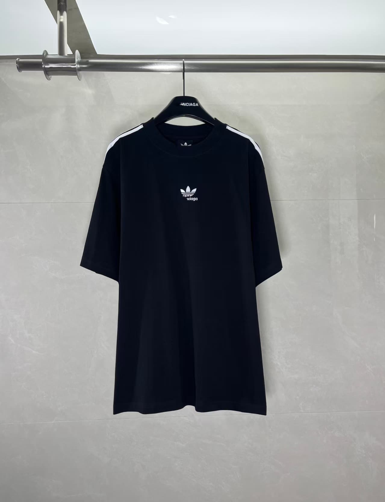Cross-border Trade High Version Paris 26 Summer New B-brand Printed Washed Distressed Loose Short Sleeve T-Shirt Series