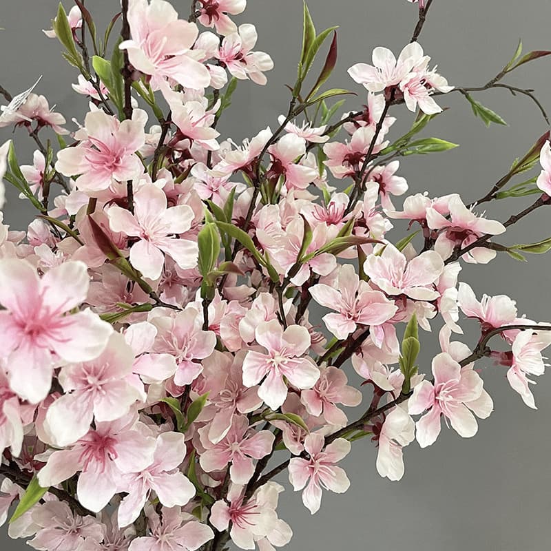 Artificial Cherry Blossom Peach Blossom Pear Blossom Fake Flowers Simulation Flower Cherry Blossom Vine Branches Photography Props Ornaments Hotel Decoration