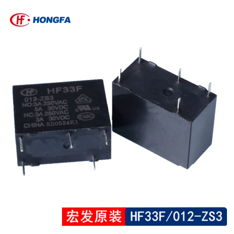 Hongfa relay HF33F/012-ZS3 4-pin 24V universal inverter for HF33F inverter 5-pin 5A