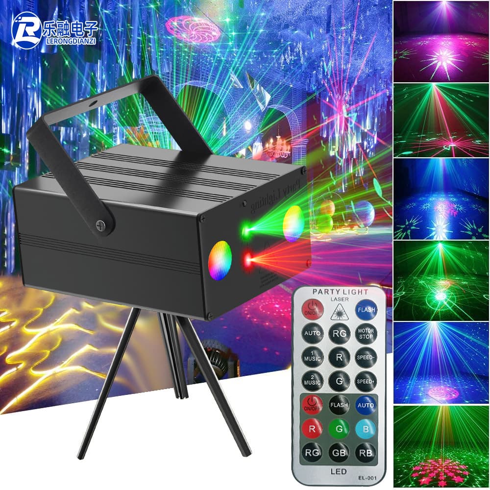 Square Laser Light KTV Room Disco Home Stage Atmosphere Light Dyeing Effect Laser Light Show
