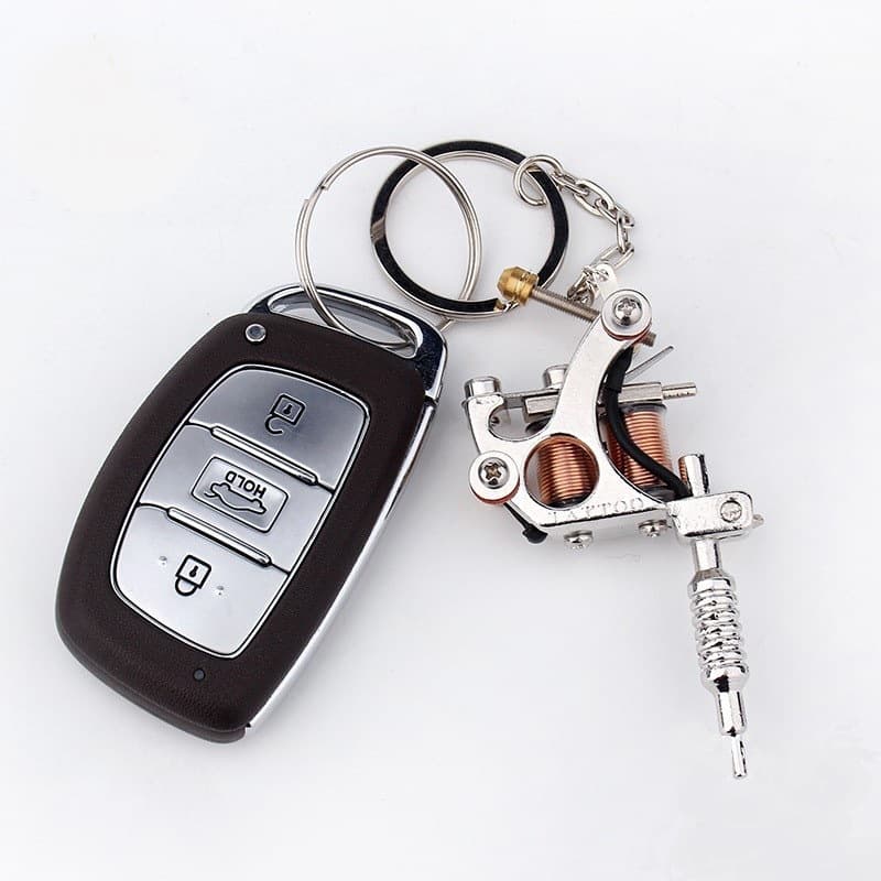 Ya Hao Tattoo Equipment Mini Tattoo Machine Pendant Keychain Coil Machine Ornament Decoration Pendant Wholesale