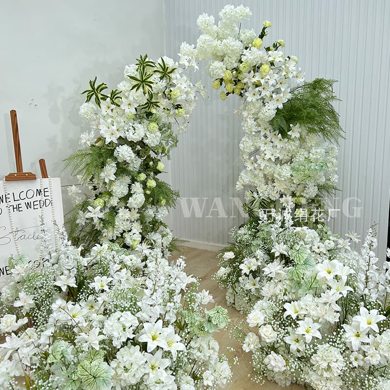 New Wedding Iron Arch Flower Stand Horn Door Sheep Horn Door Outdoor Wedding Wedding Dress Layout Wedding Background Decoration