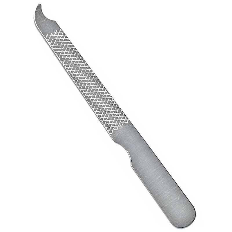 75mm long beauty makeup tool, stainless steel file, pointed tip nail file, smooth surface small file
