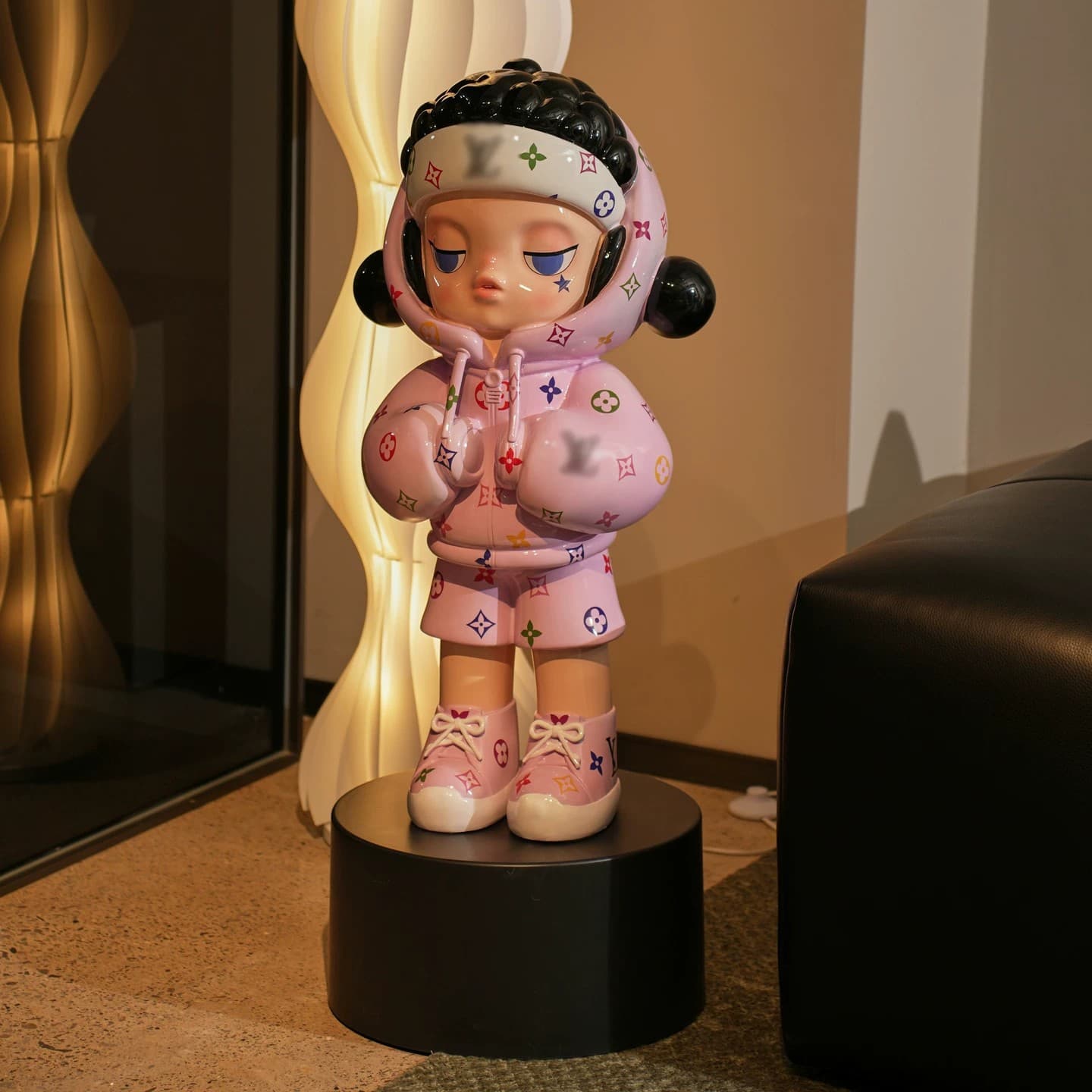 Trendy Moli Hoodie Girl Cartoon Piggy Bank High-End Living Room TV Cabinet Sofa Floor Decoration