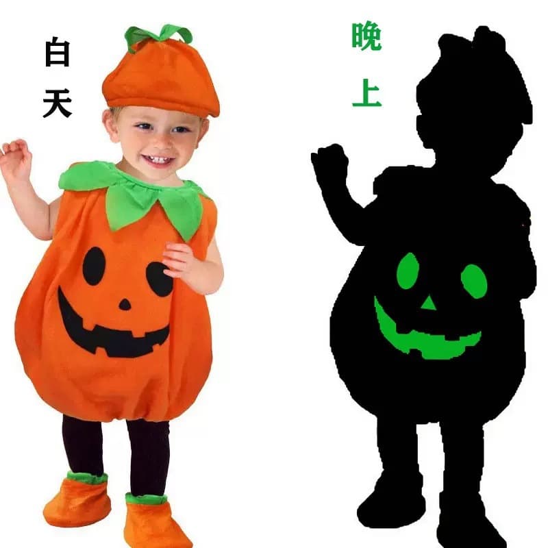 Halloween Kids Pumpkin Parent-Child Costume Baby Set Cosplay Outfit