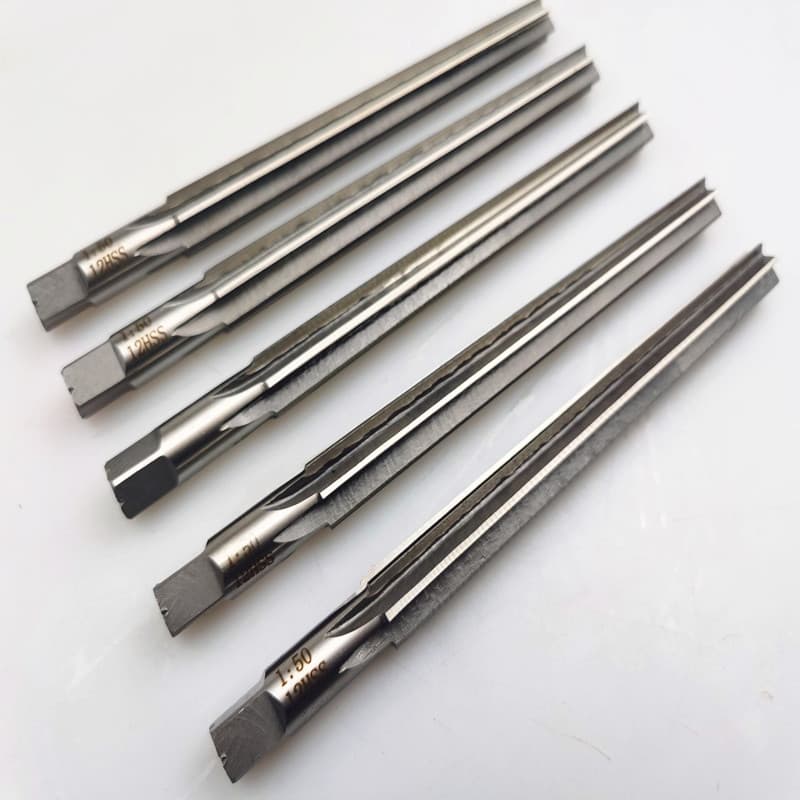 Taper reamer HSS high-speed steel 1:50 taper straight blade reamer national standard sizes 3, 4, 5, 6, 8, 10, 12-20 manufacturer