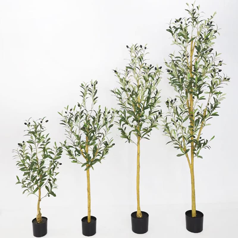 Best-selling simulated olive tree potted plant, artificial tree for indoor large decoration bonsai greenery wholesale