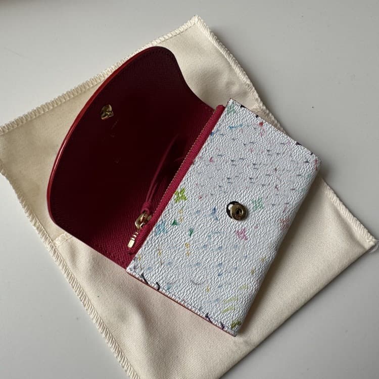 Wholesale 33 Color Series Card Holder Tri-Color White Wallet Women's Coin Purse Genuine Leather Zipper Card Case