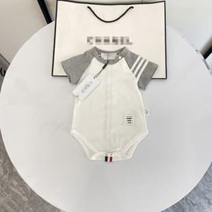 Baby Summer Bodysuit Newborn Boy Baby Stylish Outing Casual Crawling Suit H-style Cute Triangle Crawling Suit 2025