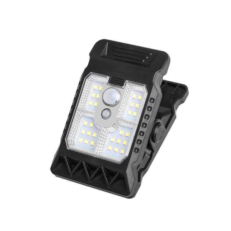 Cross-border New Clip Sensor Light Solar Yard Lamp Portable Human Motion Sensing Wall Light for Camping and Street Use