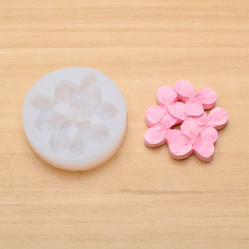 Three-Petal Flower Fondant Silicone Mold, Car Aromatherapy Plaster Mold, Wax Candle DIY Mold, Wholesale Stock