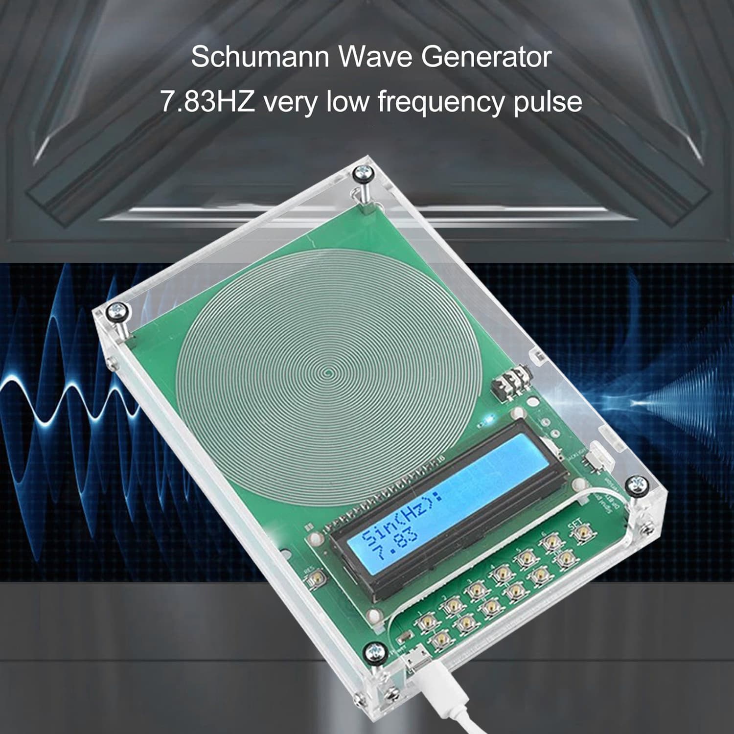 Adjustable 0.1Hz-100000Hz 7.83Hz Schumann Resonance DC 5V Ultra-Low Frequency Pulse Wave Generator