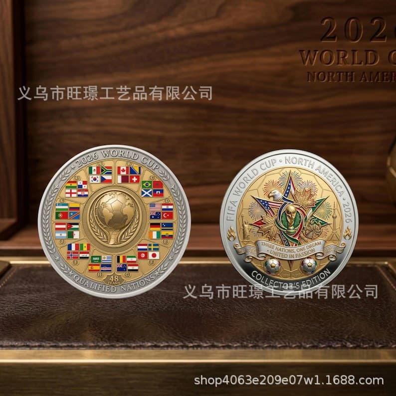 New 2026 World Cup Soccer Commemorative Coin