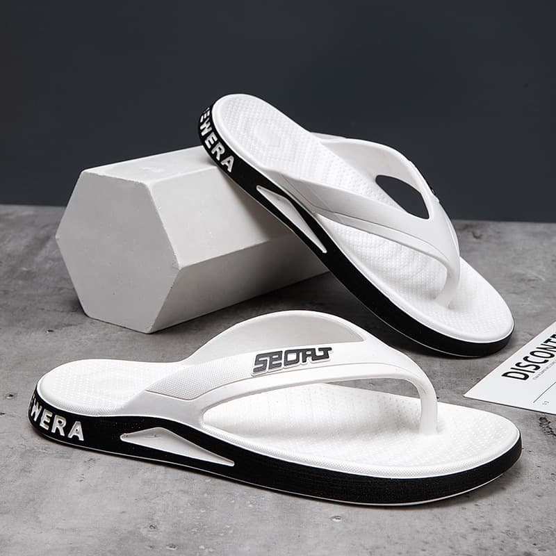 New Style Simple Flip Flops for Men Outdoor Non-Slip Casual Toe Post Sandals Summer Fashion Beach Slippers Wholesale
