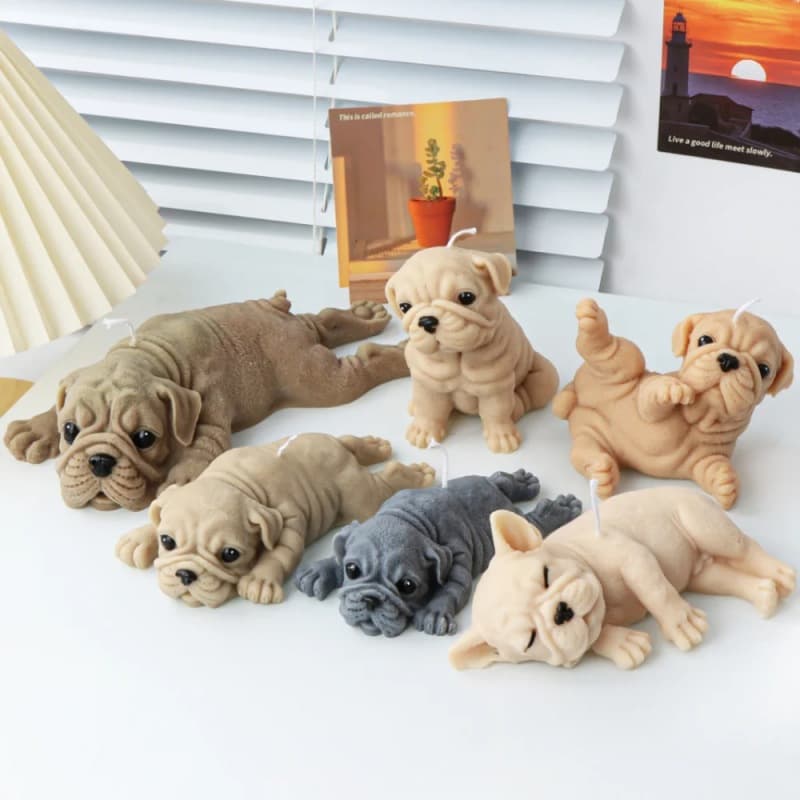 Animal Series Aromatherapy Candle Silicone Mold DIY Pet Dog Scented Candle Mold Baking Cake Mold