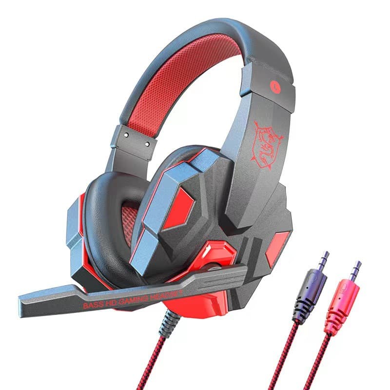 Cross-border Supply Wired Headset for Laptop Gaming Headphones with Microphone E-sports Over-Ear Headphones Factory Wholesale