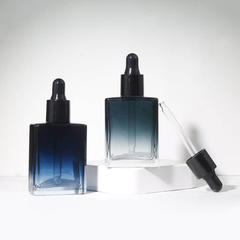 15ml Dropper Bottle, Essential Oil Bottle, Serum Glass Flat Square Bottle, Premium, Glass Bulb Dropper Dispensing Bottle