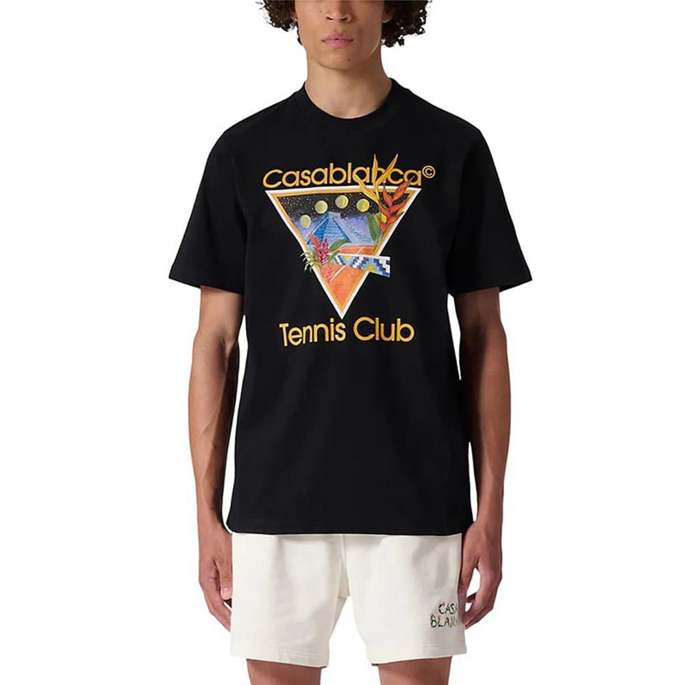 Casablanca Casablanca trendy brand 23ss new short-sleeved T-shirt men's and women's half-sleeved summer