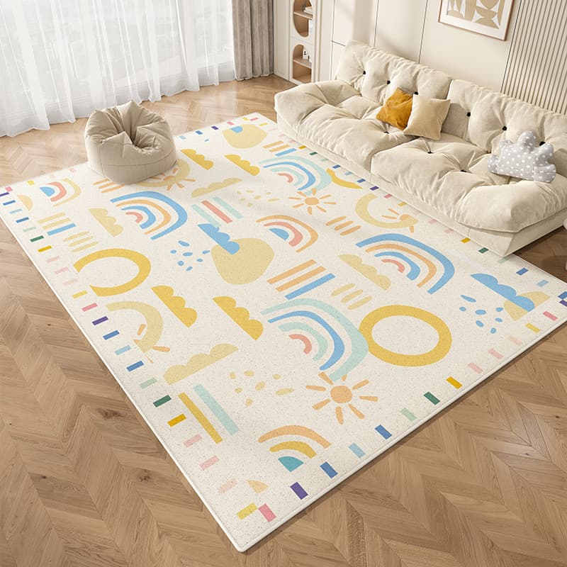 Children's Room Carpet Home Bedroom Bedside Carpet Baby Play Reading Area Climbing Mat Machine Washable Living Room Floor Mat