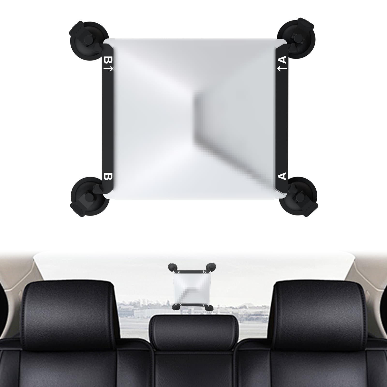Cross-Border Exclusive New Union Mini Car Suction Cup Bracket Star Link Car Metal Bracket