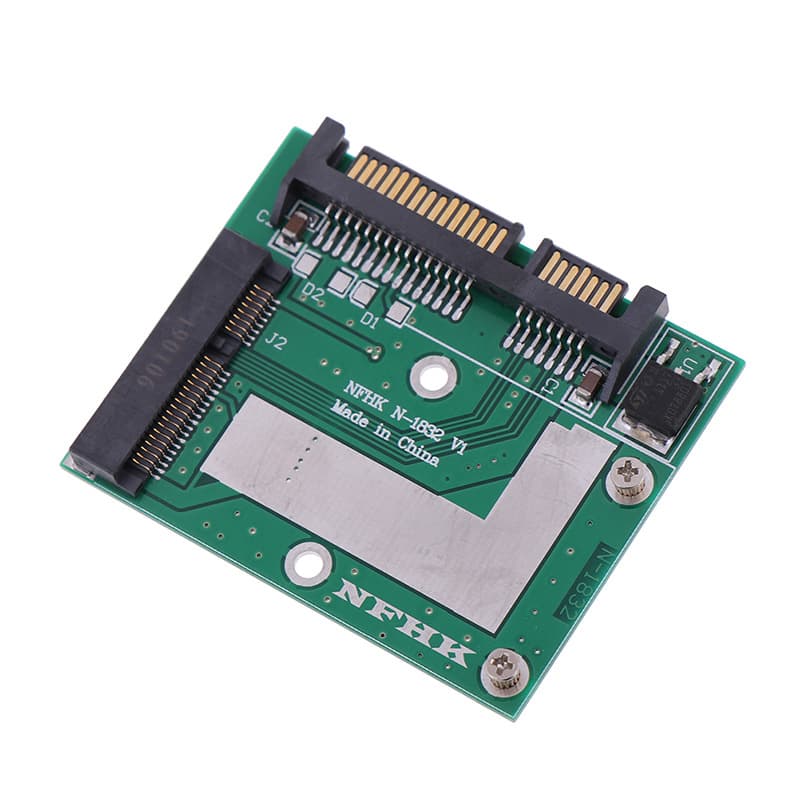 Half-height mSATA/MINI pcie SSD to 2.5/half-height SATA adapter card