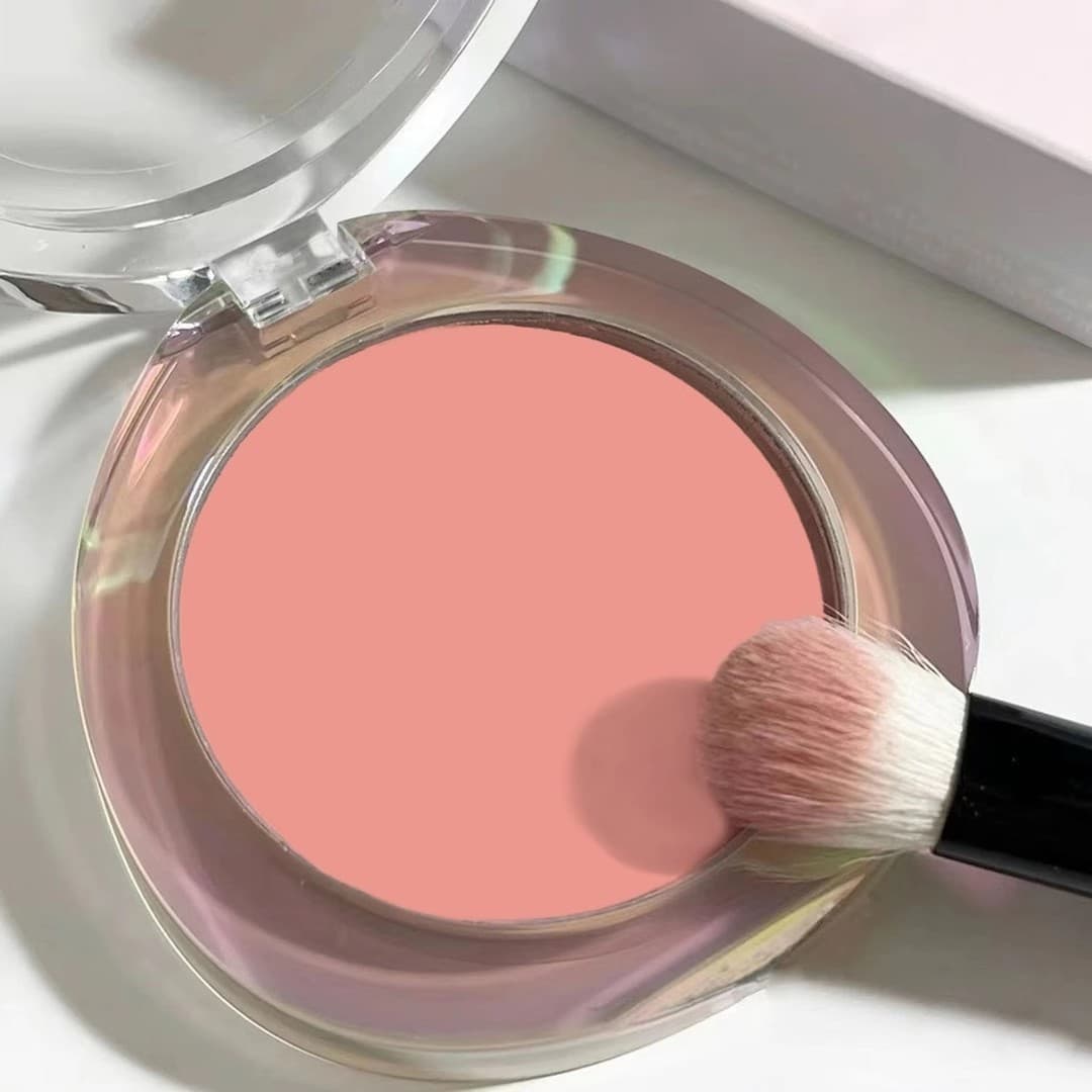 HISYI Blush for Youthful Look Compact Natural Nude Matte Highlighting Contouring Single Color Blush