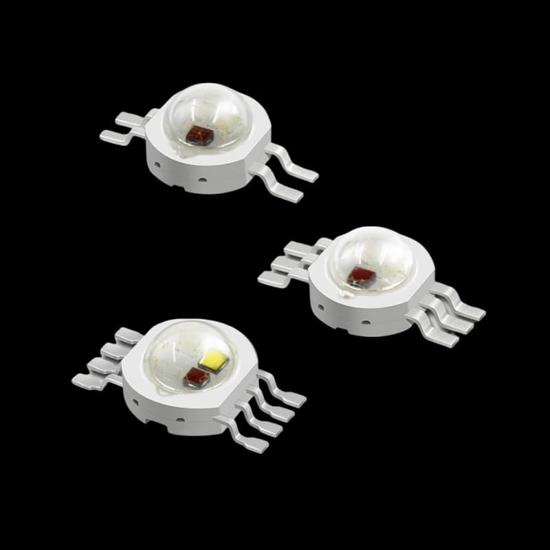 3W high-power LED full-color stage light PAR lamp RGB red, green, blue, white four-pin, six-pin, eight-pin three-color, four-color beads