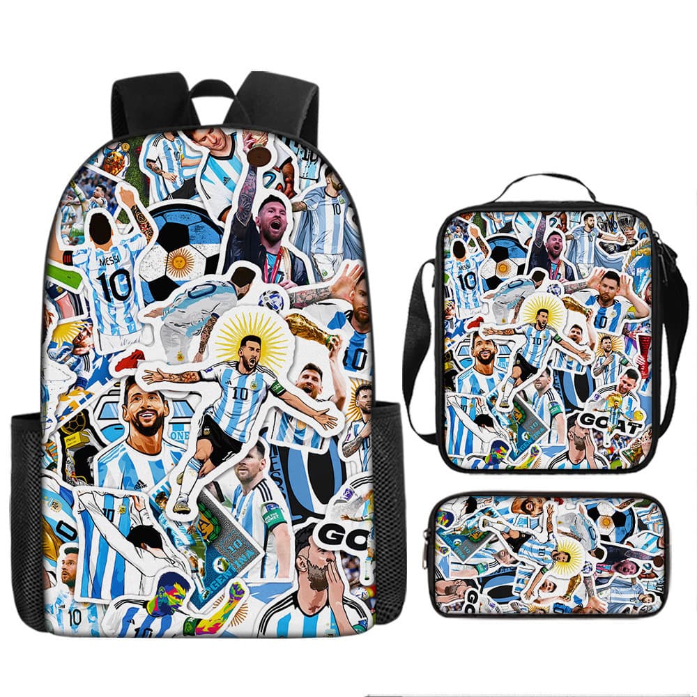Cross-border Trendy Backpack Stitch Double Shoulder Backpack European and American Retro Schoolbag First Grade Fourth Grade Bag