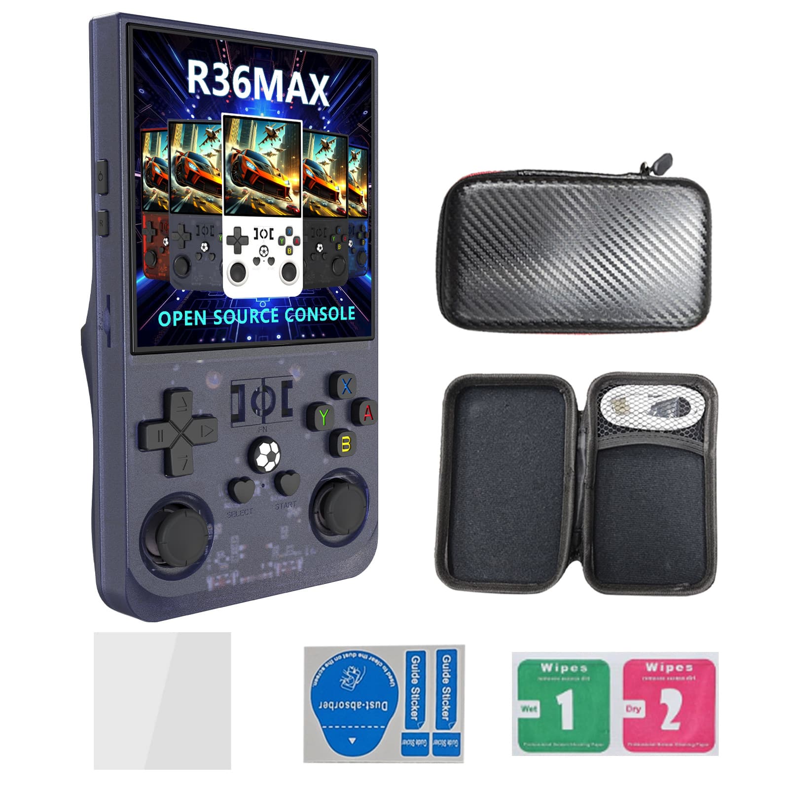 Cross-border Hot Selling R36Max Game Console Classic Open Source Portable Handheld Retro Arcade Joystick Game Console