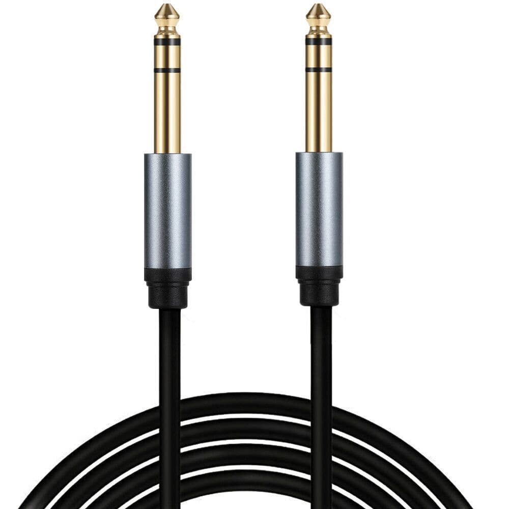 6.35mm Electric Guitar Performance Cable 6.5mm Audio Cable Male to Male for Mixer Amplifier Microphone