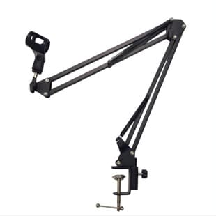 Desktop Microphone Stand, Boom Arm Multifunctional Foldable Universal Stand NB35, Lazy Microphone Holder for TikTok Live Streaming