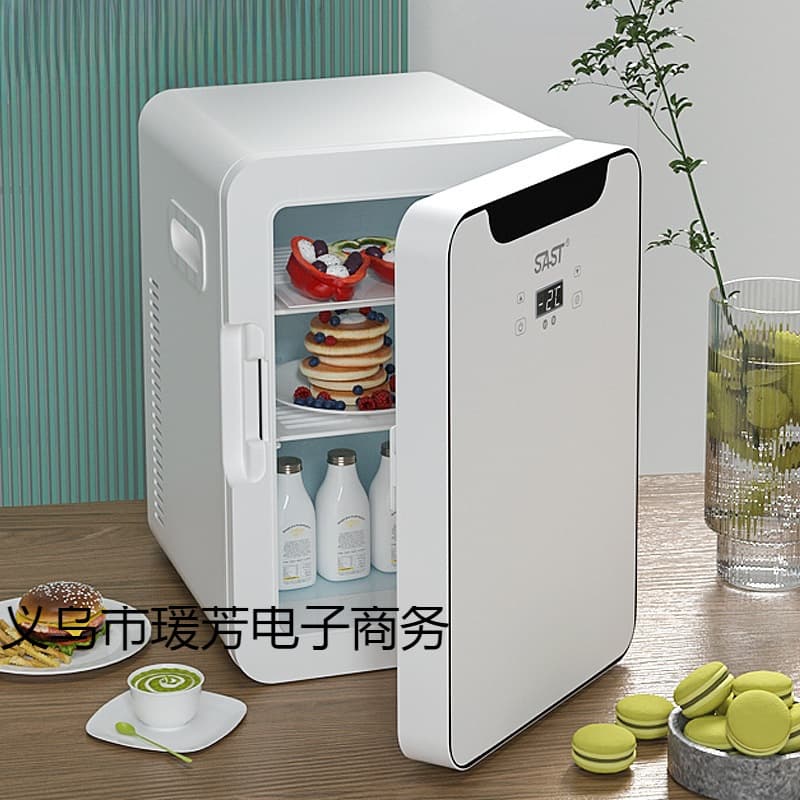 Mini Car and Home Dual-Use Refrigerator, Home Dormitory Student Cooling Single Person Small Fridge, Fixed Frequency