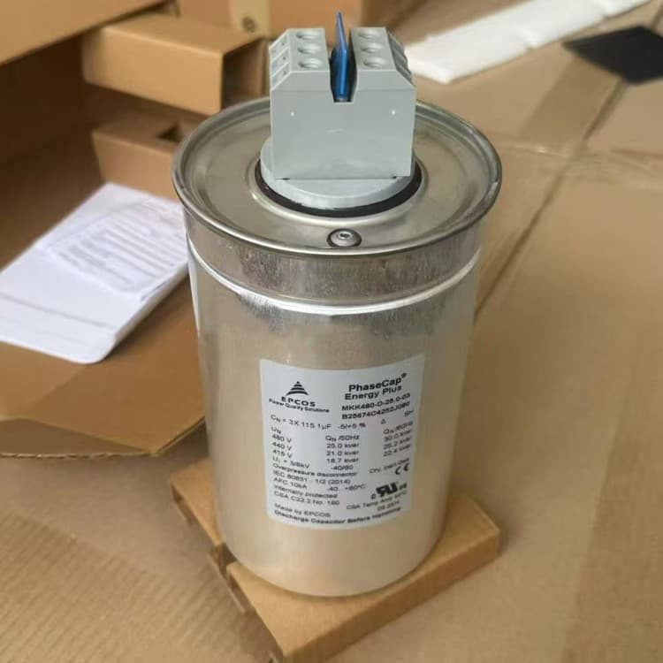 Original Box New MKK480-D-25.0-03 3*115.1UF EPCOS Three-phase AC Filter Capacitor