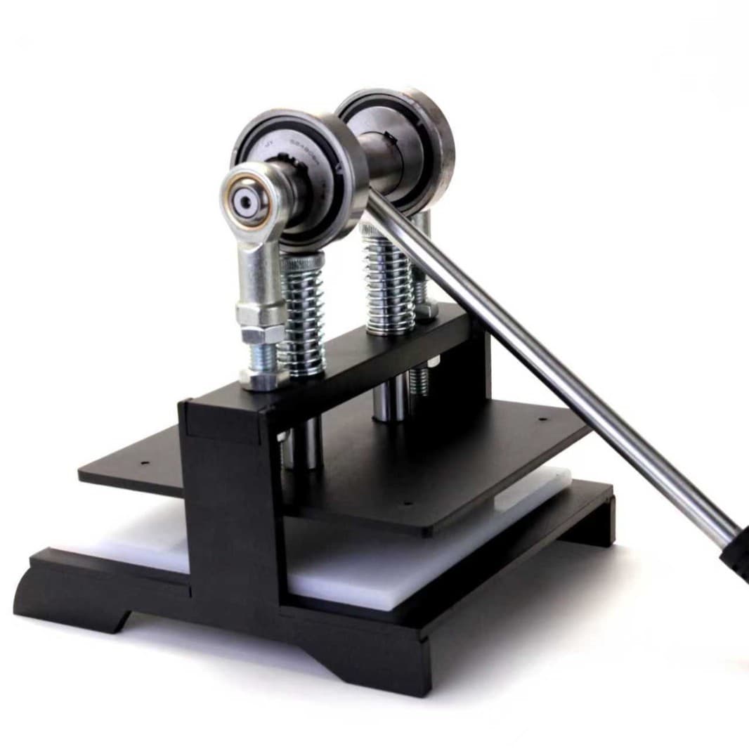 Custom manual press die for cutting leather, paper, fabric, acrylic, and wood; suitable for die-cutting machines.