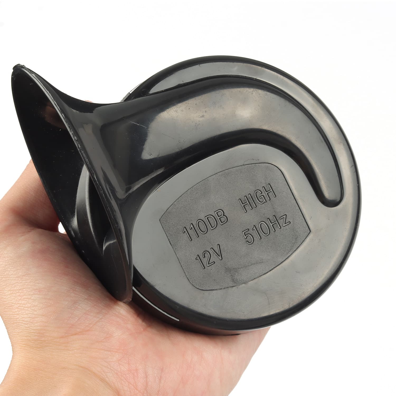 Car Snail Horn Manufacturer Wholesale Motorcycle Modified 12V High and Low Dual-Tone Whistle Electric Horn Single Pack 12V