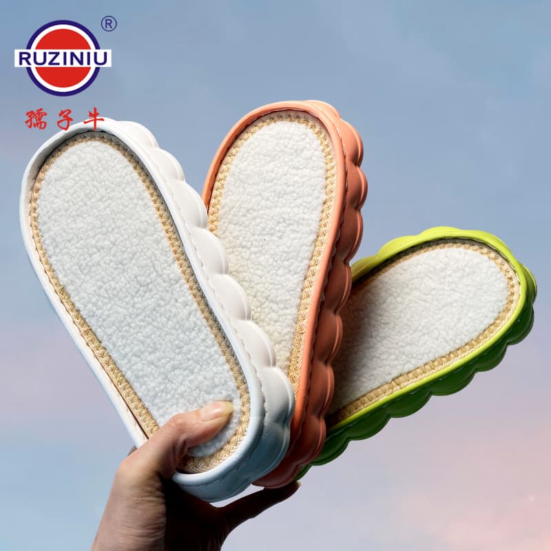 Genuine Ruziniu Shoe Soles New Style Cloud Soles, Crocheted Lightweight Soft Puff Soles Thickened Edging EVA Anti-Slip